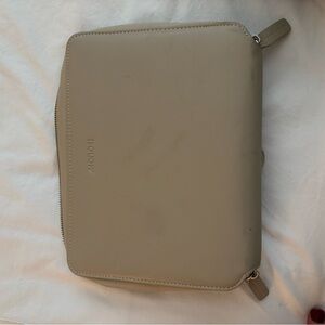 Monos Beige folio - cord and key document storage